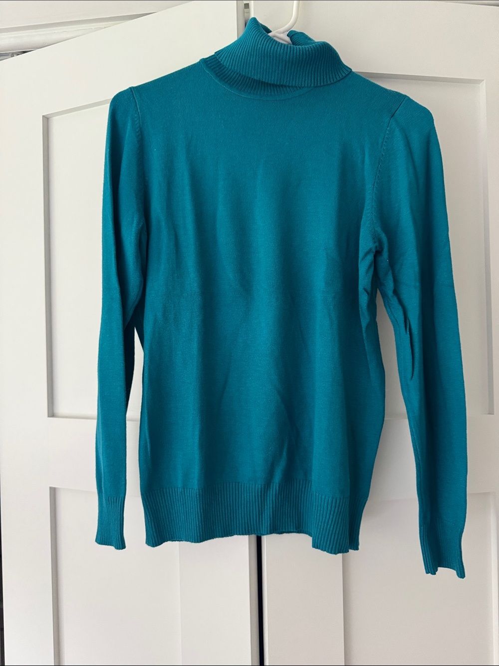 Joseph A Teal Turtleneck Sweater